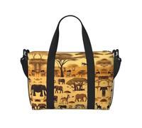 Phayah African Prassland Animals Travel Duffel Bag Handbag Carry-On Bagagli Borsa Da Viaggio Pernottamento Pieghevole Unisex Compagnia Aerea Borsa Articoli Personali