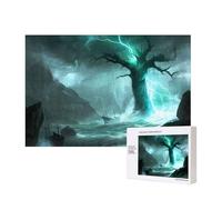 Phayah Albero antico nella tempesta puzzle puzzle unico immagine artistica da parete per la decorazione della casa 300 pezzi