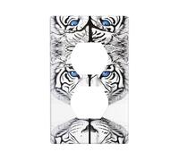 Phayah Alta Tigre Bianca Modello Decorativo Coperture Presa Duplex Interruttore Della Luce Piastra Singola Doppia Spina Coperture