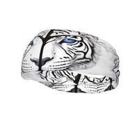 Phayah Alto modello di tigre bianca donne uomini atletici fasce per capelli per yoga corsa umidità elastico sudore traspirante fascia per la testa