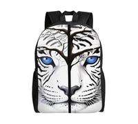 PHAYAH Alto Modello Tigre Bianca Leggero 16 Pollice Borsa Del Computer Portatile Per Le Ragazze Donne Casual Spalle Zaino Ritorno A Scuola