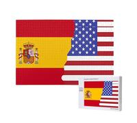 Phayah American Spagna Bandiera Puzzle per Adulti 1000 Pezzi Bambini Intelligenza Sviluppo Giocattoli 29.5 X 19.7