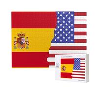 Phayah American Spagna Bandiera Puzzle per Adulti 500 Pezzi Bambini Intelligenza Sviluppo Giocattoli 20.4 X 38.1 cm