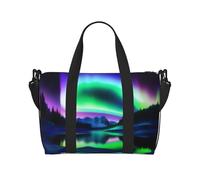 Phayah Aurora In The Night Sky Weekender Borse per le donne, Borsone da viaggio Borsa da viaggio per il fine settimana Borsa sportiva da palestra Borsa a tracolla