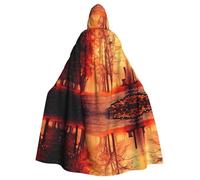 PHAYAH Autunno Bella Autunno Modello Halloween Strega Stregoneria Con Cappuccio Veste Mantello Con Cappuccio di Natale Cosplay Festa In Maschera Vestito Regalo Costume