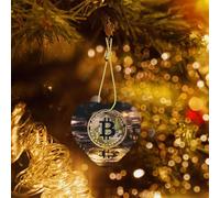 Phayah B lettera moneta modello cuore in ceramica albero di Natale ornamento Capodanno casa souvenir per raduni albero di Natale appeso