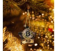 Phayah B lettera moneta modello stella in ceramica albero di Natale ornamento Capodanno casa souvenir per raduni albero di Natale appeso