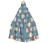 PHAYAH Baby Elephant Modello Mantello Con Cappuccio Mantello Strega Costumi di Halloween Per Cosplay Costume Mascherata Donne Uomini Robe