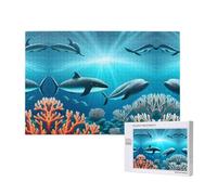 Phayah Balene sotto il mare puzzle per adulti 1000 pezzi giocattoli per lo sviluppo dell'intelligenza dei bambini 29,5 x 19,7