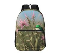 PHAYAH Bamboo Forest Modello Leggero 17 Pollice Laptop Bag Per Le Ragazze Donne Casual Spalle Zaino Back To School, Artemisia Emeraldis Uccello, Taglia unica