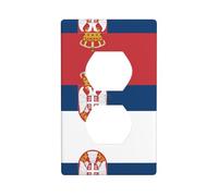Phayah Bandiera della Serbia Pattern Decorative Outlet Covers Presa Duplex Interruttore Luce Piastra Singola Doppia Spina Coperture
