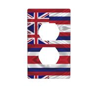 Phayah Bandiera Delle Hawaii Modello Americano Presa Coperture Piastra Presa Duplex Interruttore Della Luce Piastra di Copertura Per Cucina Bagno Camera Da Letto Casale Decor