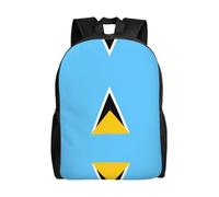 PHAYAH Bandiera di Santa Lucia Pattern Zaino 16 "14l Grande Capacità Spallacci Regolabili Borsa Semplice Per Tutti