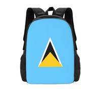 PHAYAH Bandiera di Santa Lucia Pattern Zaino 16.5 "18l Grande Capacità Spallacci Regolabili Borsa Semplice Per Tutti