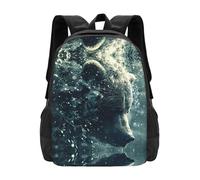 PHAYAH Bear In The River Modello Leggero 16.5 Pollice Laptop Bag Per Le Ragazze Donne Casual Spalle Zaino Back To School Schoolbag