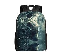 PHAYAH Bear In The River Modello Leggero 16 Pollice Laptop Bag Per Le Ragazze Donne Casual Spalline Zaino Ritorno A Scuola