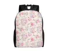 PHAYAH Bella Vintage Rosa Fiore Modello Casual Spalle Classica Base Viaggio Zaino Viaggio E Attività All'aperto