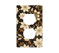 Phayah Bianco Sette Petali Fiore Patterndecorative Outlet Covers Presa Duplex Interruttore Luce Piastra Singola Doppia Spina Coperture