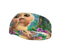 Phayah Big Eyed Bear Pattern Donne Uomini Atletici Fasce per Capelli Per Yoga Corsa Umidità Elastico Sudore Traspirante Fascia per la Testa