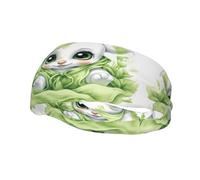 Phayah Big Eyed Elephant Pattern Donne Uomini Atletico Fasce per Capelli Per Yoga Corsa Umidità Elastico Sudore Traspirante Fascia per la Testa