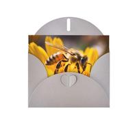 PHAYAH Biglietti di auguri con scritta "Close Up Of Bees" (10 pezzi) con buste grigie, adatti per anniversari di matrimonio e inviti per feste