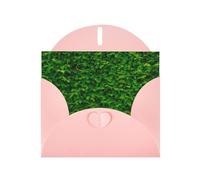 PHAYAH Biglietti di auguri vuoti con motivo a foglie verdi, con buste, 10,2 x 15,2 cm, biglietti di ringraziamento per Natale, vacanze, compleanno, laurea, anniversario, rosa