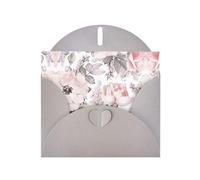 PHAYAH Biglietti di auguri vuoti con motivo floreale ad acquerello con buste, 10,2 x 15,2 cm, biglietti di ringraziamento per Natale, vacanze, compleanno, laurea, anniversario, grigio