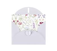 PHAYAH Biglietti di auguri vuoti con motivo floreale ad acquerello con buste, 10,2 x 15,2 cm, biglietti di ringraziamento per Natale, vacanze, compleanno, laurea, anniversario, bianco