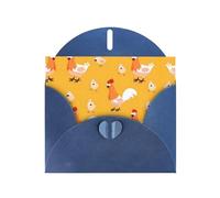 PHAYAH Biglietti di auguri vuoti con motivo pulcino con buste, 10,2 x 15,2 cm, biglietti di ringraziamento per Natale, vacanze, compleanno, laurea, anniversario, blu