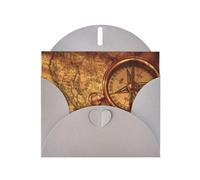 PHAYAH Biglietti di auguri vuoti con scritta "Law of the Compass", con buste, 10,2 x 15,2 cm, per Natale, vacanze, compleanno, laurea, anniversario, grigio