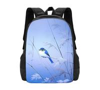 PHAYAH Bird On A Reed Branch Modello Leggero 16.5 Pollice Laptop Bag Per Ragazze Donne Casual Spalle Zaino Back To School School Bag