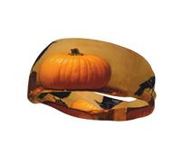Phayah Blackbird Pumpkin Pattern Donne Uomini Atletici Fasce per Capelli Per Yoga Corsa Umidità Elastico Sudore Traspirante Fascia per la Testa