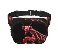 Phayah Blade Red Praying Mantis Marsupio, Marsupio per uomini e donne, per allenamento, viaggi, casual, corsa, escursionismo, ciclismo, marsupio