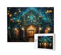 Phayah Blue Castle Pattern Puzzle Unico Jigsaw Wall Art Picture per la decorazione domestica 500 pz