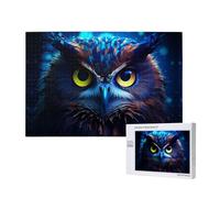 Phayah Blue Owl Pattern Puzzle Unico Jigsaw Wall Art Picture per la decorazione domestica 1000 pz