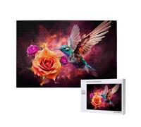 Phayah Bluebird Rose puzzle per adulti 1000 pezzi. Decorazione per la casa festa di compleanno per uomini e donne 29,5 x 19,7