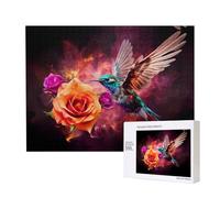 Phayah Bluebird Rose puzzle per adulti 500 pezzi. Decorazione per la casa festa di compleanno per uomini e donne 20,4 x 15