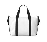 Phayah Borsa da viaggio a tracolla bianca tinta unita borse da viaggio notturne borse da viaggio ideali per scuola o borsa da viaggio durante la notte