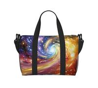 Phayah Borsa da viaggio a tracolla colorata a forma di vortice, ideale per la scuola o il viaggio durante la notte