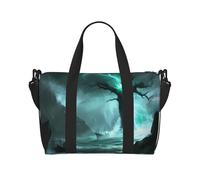 Phayah Borsa da viaggio a tracolla con albero antico in tempesta, borsone da viaggio ideale per la scuola o la notte