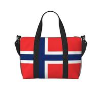 Phayah Borsa da viaggio a tracolla con bandiera norvegese, borsone da viaggio ideale per la scuola o la notte borsa da viaggio