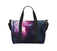 Phayah Borsa da viaggio a tracolla con motivo fenice, colore viola, ideale per la scuola o il viaggio durante la notte