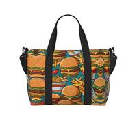 Phayah Borsa da viaggio a tracolla per hamburger e patatine fritte, ideale per la scuola o per il viaggio durante la notte