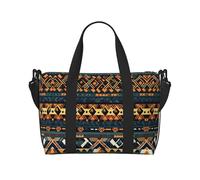 Phayah Borsa da viaggio africana tribale etnica a tracolla borsa da viaggio per la notte borsone da viaggio ideale per la scuola o la notte borsa da viaggio