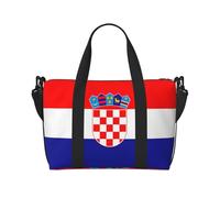 Phayah Borsa da viaggio con bandiera della Repubblica di Croazia, borsa da viaggio, borsa da viaggio per il fine settimana, sport, palestra, borsa a tracolla