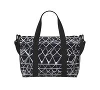 Phayah Borsa da viaggio con motivo astratto per le donne, borsa da viaggio per il fine settimana durante la notte borsa da palestra borsa a tracolla