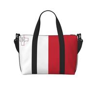Phayah Borsa da viaggio da donna, con bandiera di Malta, borsone da viaggio, per il fine settimana, sport, palestra, borsa a tracolla