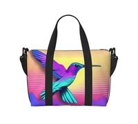 Phayah Borsa da viaggio da donna, con colibrì volante, borsa da viaggio per il fine settimana, sport, palestra, borsa a tracolla