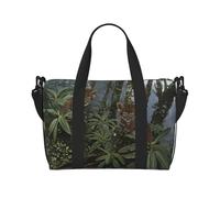 Phayah Borsa da viaggio da donna, con due cuccioli di leopardo, borsa da viaggio per il fine settimana, sport, palestra, borsa a tracolla