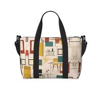 Phayah Borsa da viaggio moderna da donna di metà secolo, borsone da viaggio per il fine settimana, sport, palestra, borsa a tracolla